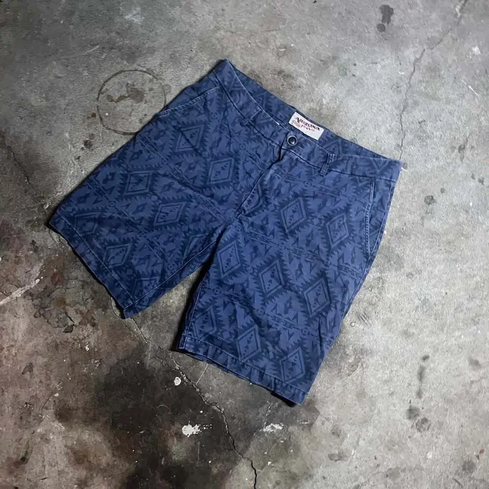 Arizona Jeans Co. Aztec Geometric Print Cotton Shorts